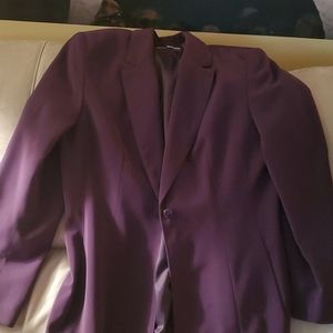 Silk Plum color Skirt Suit